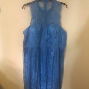 Cornflower blue lacy dress